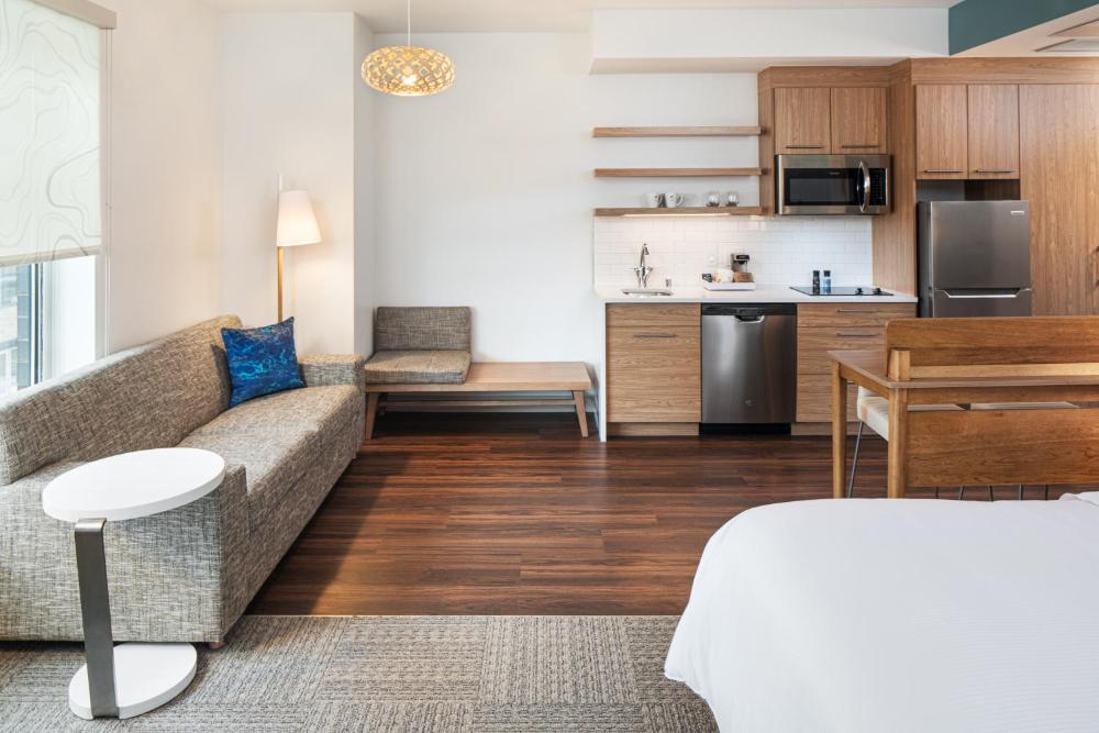 Studio, 1 King, Sofa bed interior